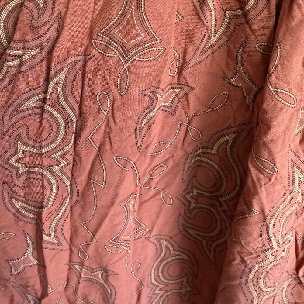 Wrangler Retro Women's Paisley Smocked Maxi Dress Sleeveless Square Neck Size XL - Picture 5 of 11